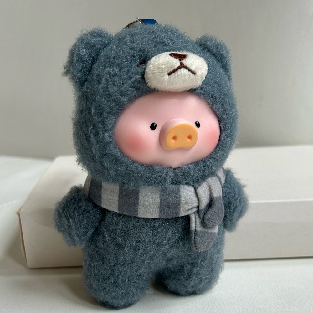 LuLu the Piggy Joyful Time Series plush key charm